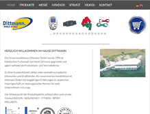 Tablet Screenshot of dittmann-gmbh.com